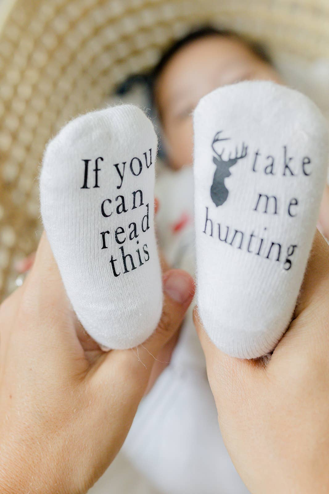 SOCKS Take Me Hunting Baby Socks | Dad Items | Gifts for Dad