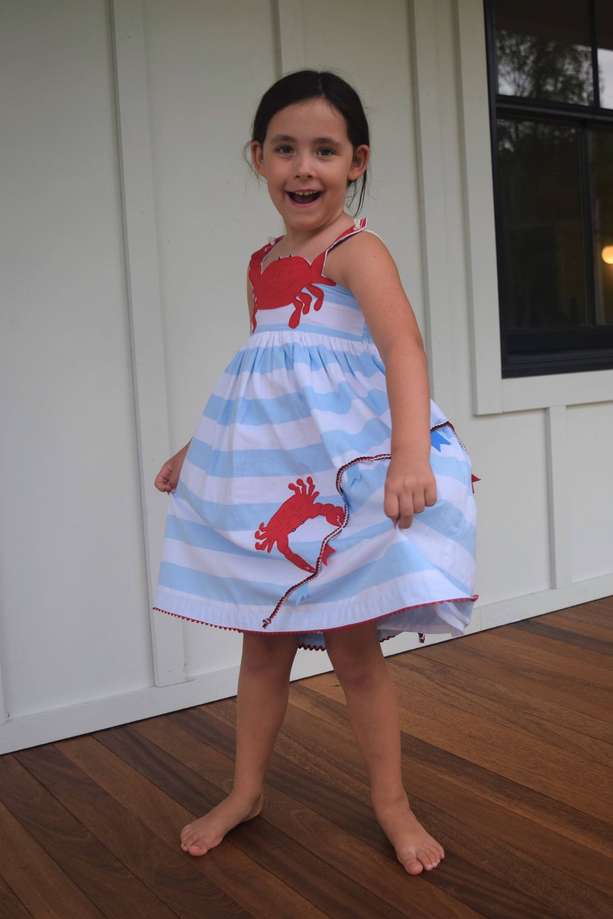 Crab Emb Dress