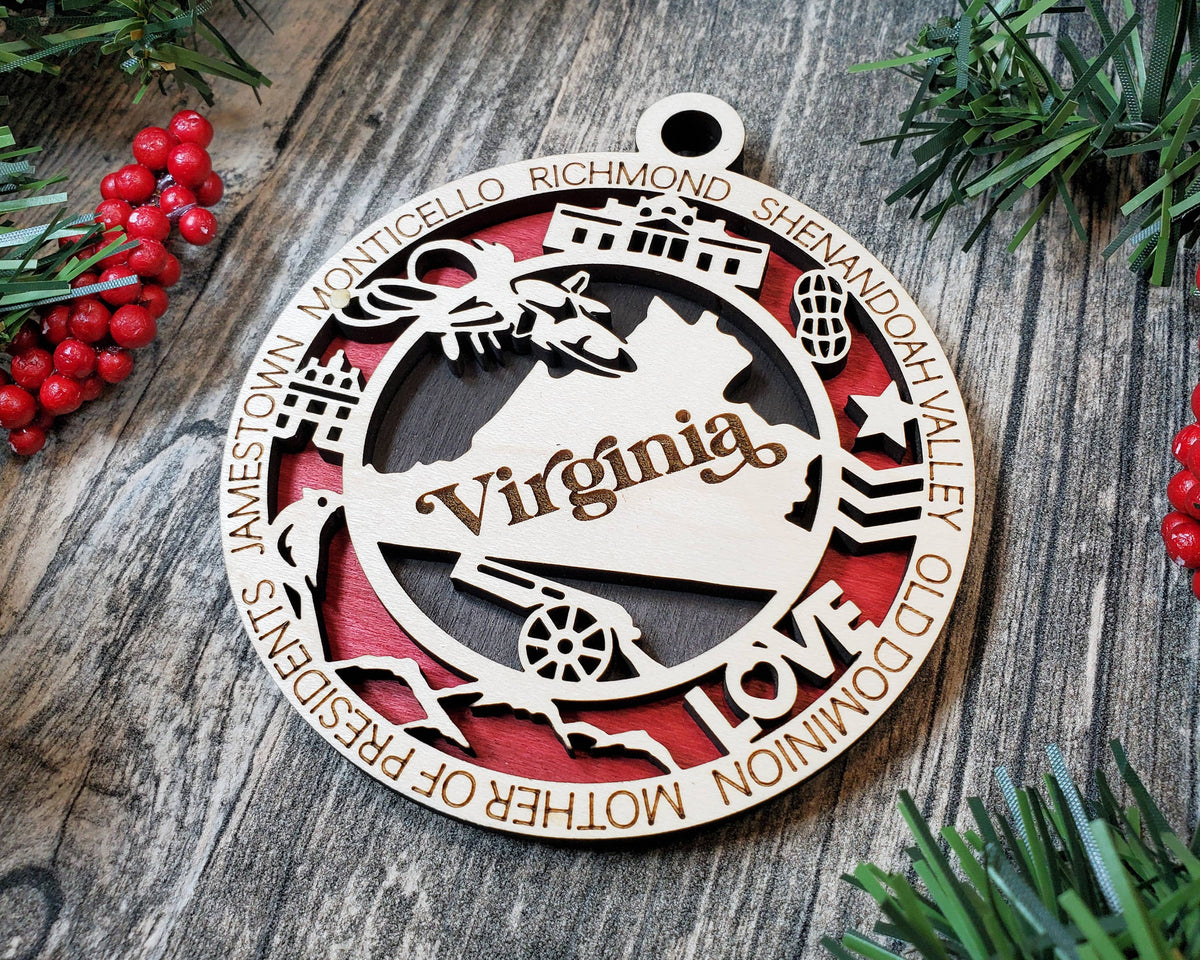 State Christmas Ornaments