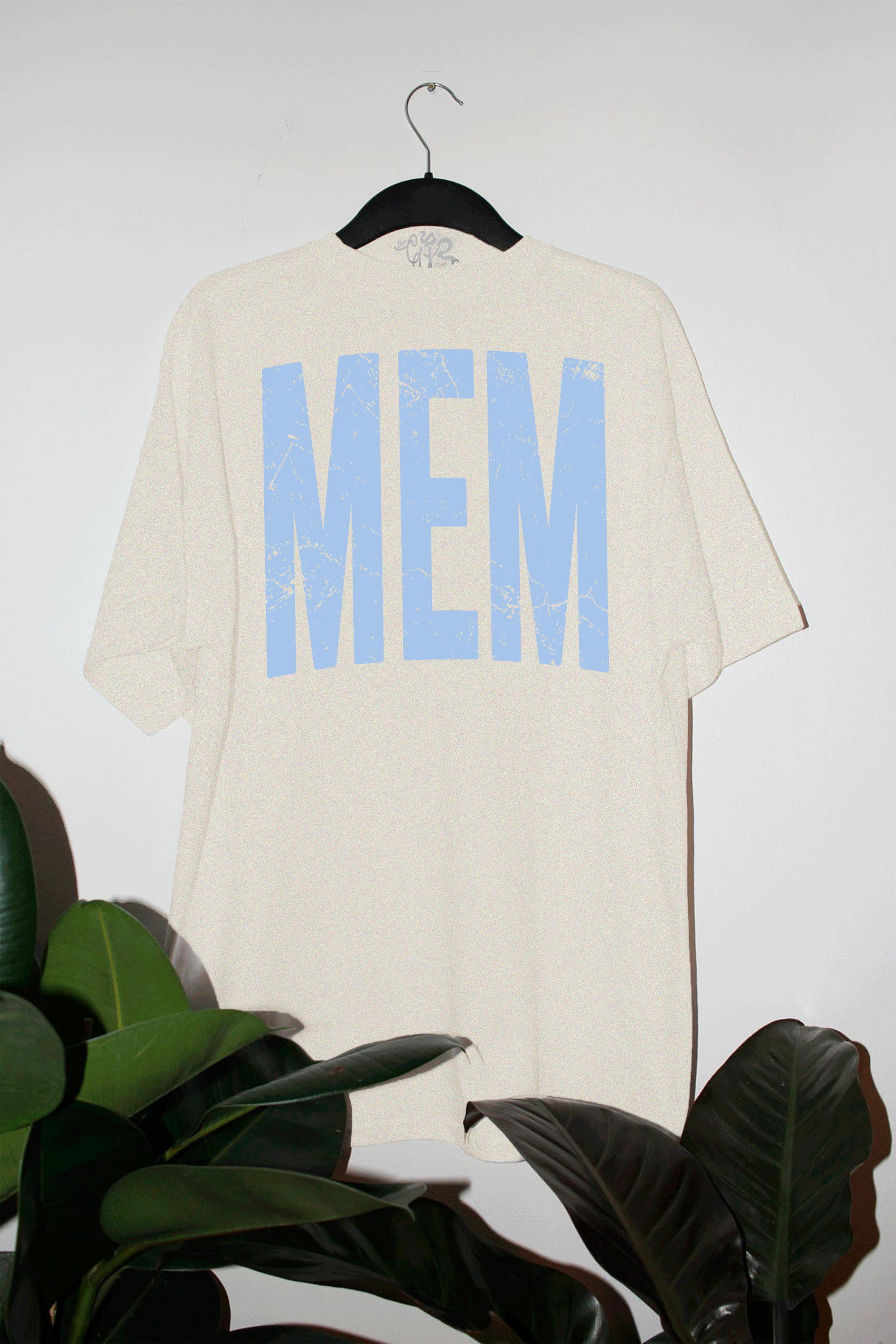 Oversized MEM T Shirt (Ivory) MEMPHIS T SHIRT