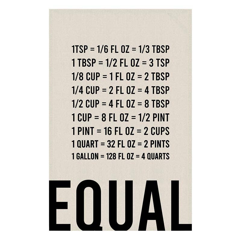 Equal Measurements Kitchen Towel
