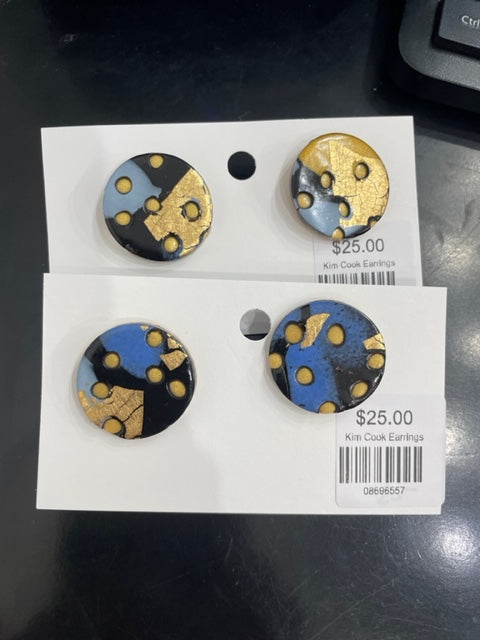 Medium Disc Earrings by Kim Cook