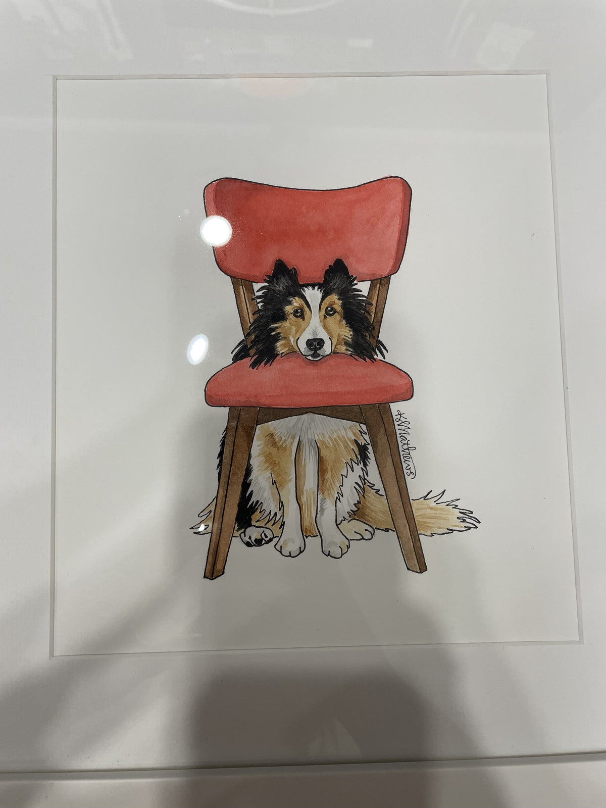 Dog Daze ORIGINAL ART by Kim Mathews