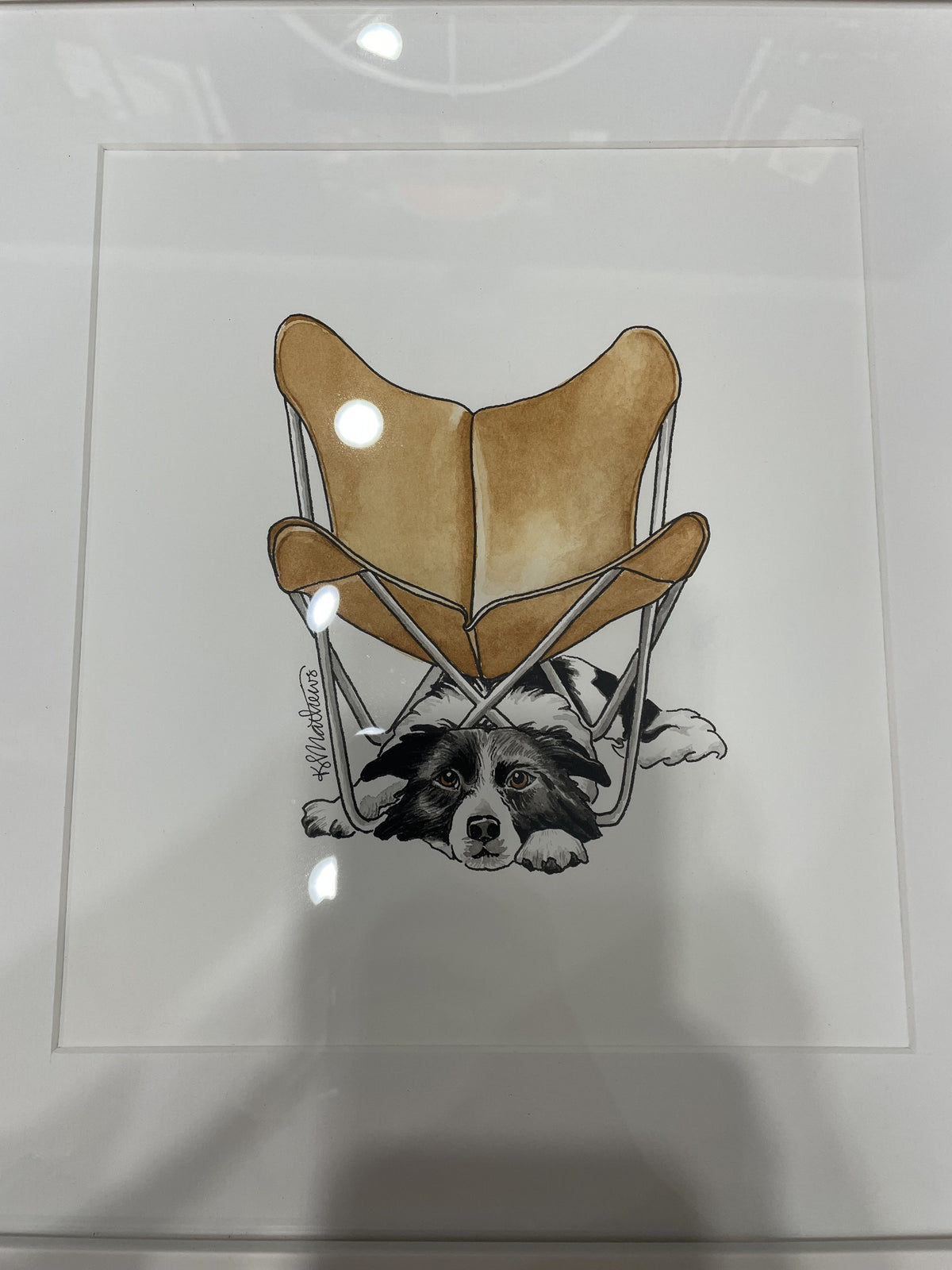 Dog Daze ORIGINAL ART by Kim Mathews