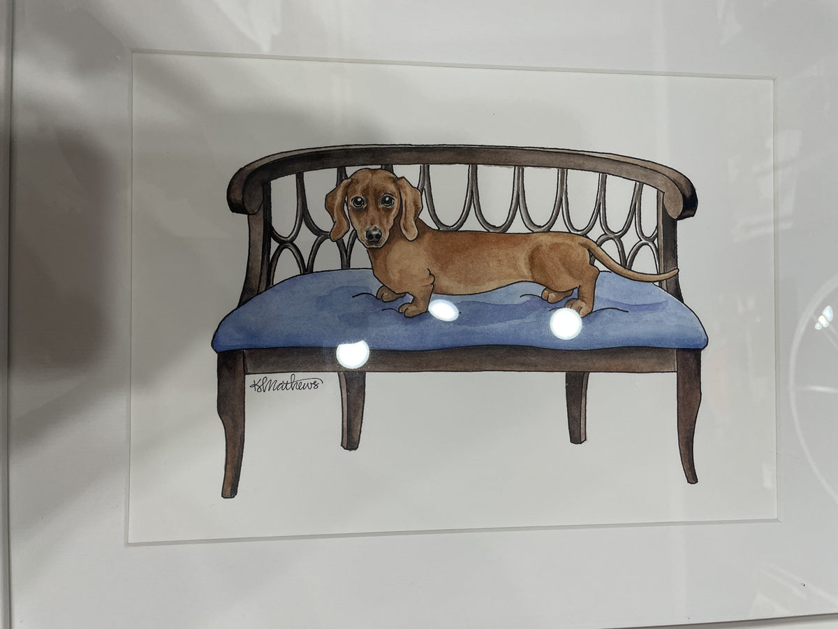 Dog Daze ORIGINAL ART by Kim Mathews