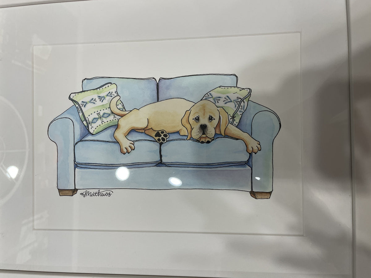 Dog Daze ORIGINAL ART by Kim Mathews