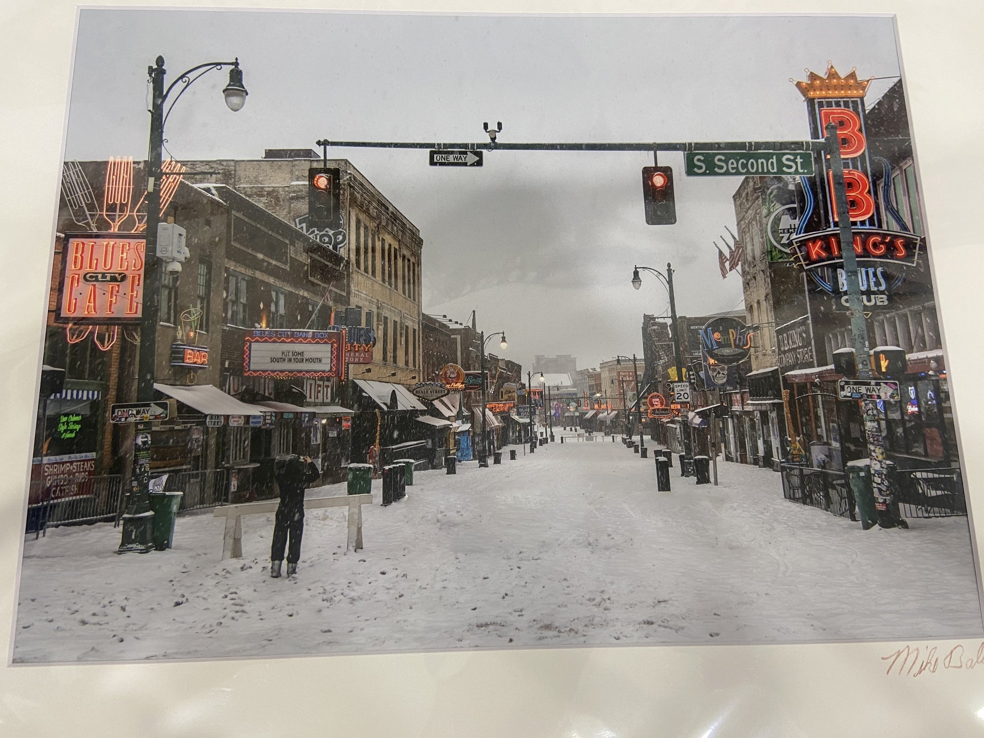 140 Beale Street snow PHOTOGRAPH by Mike Baber