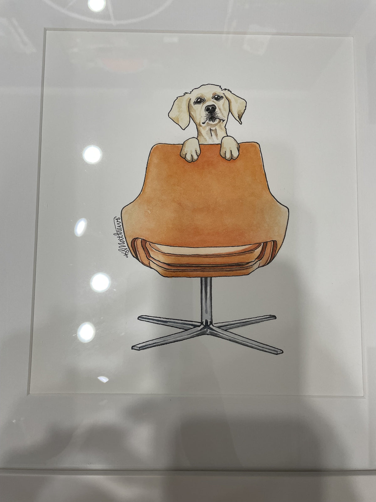 Dog Daze ORIGINAL ART by Kim Mathews