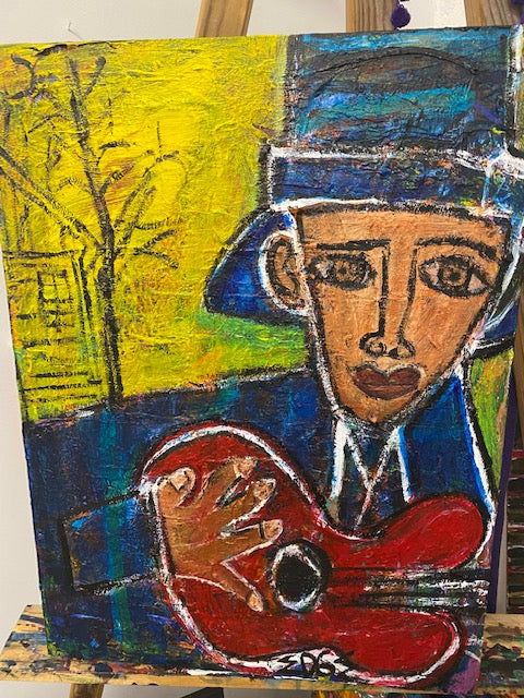 "Living the Blues" Original by Debra Edge