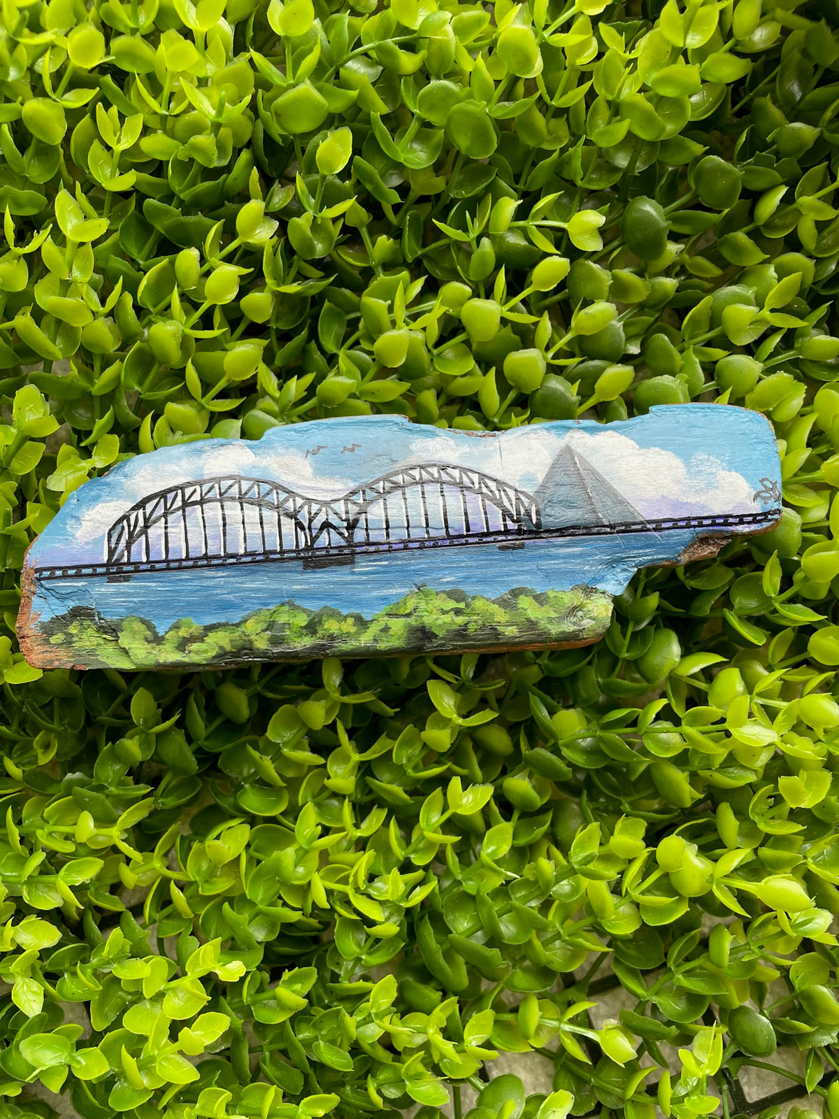 Mississippi Driftwood Art Original by  DJ Kelly