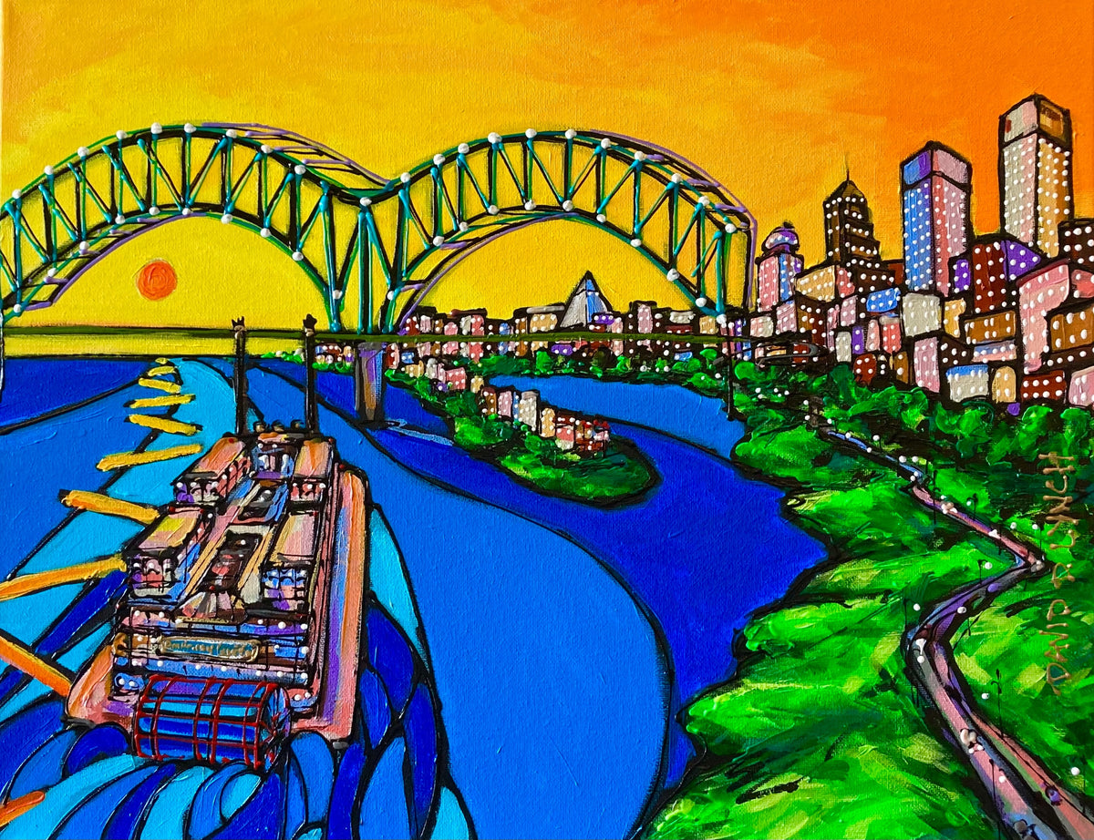 &quot;Memphis Riverside #55&quot; Original by David Lynch