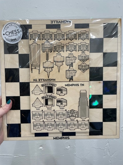 Memphis vs Nashville Chess Set