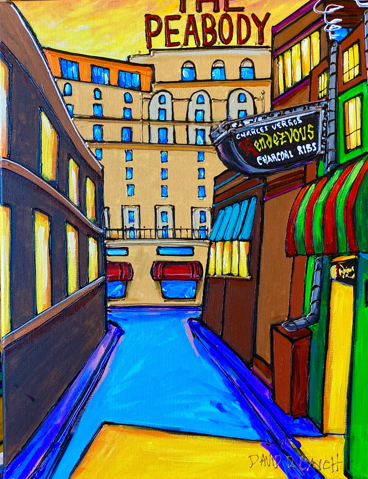"Rendezvous Alley #28" Original By David Lynch