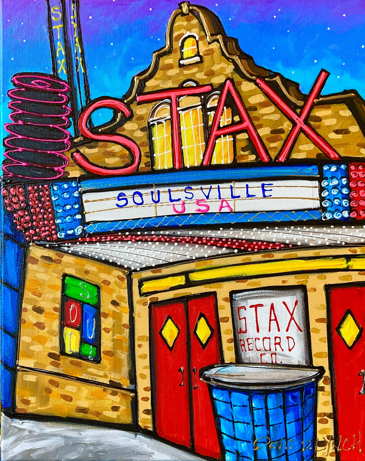 "STAX #9" Original by David Lynch