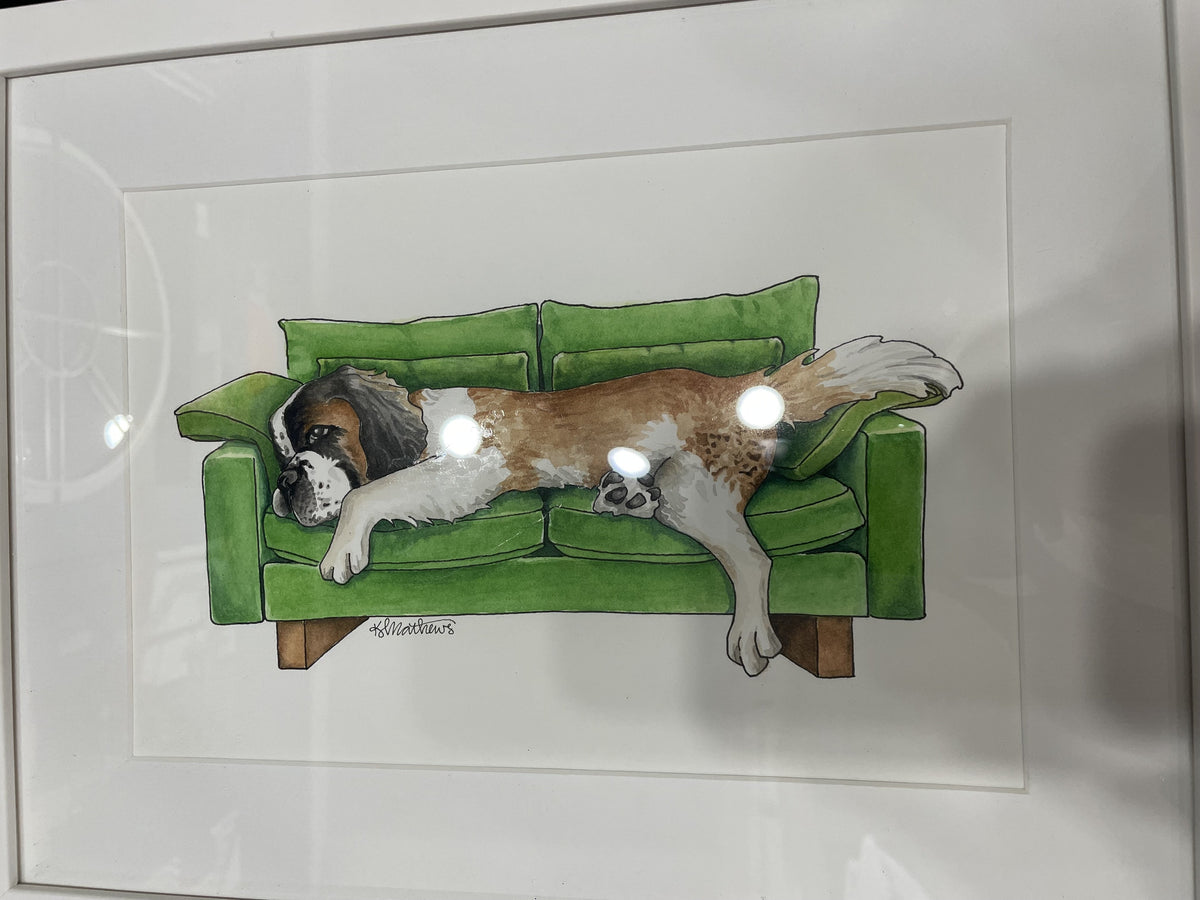 Dog Daze ORIGINAL ART by Kim Mathews