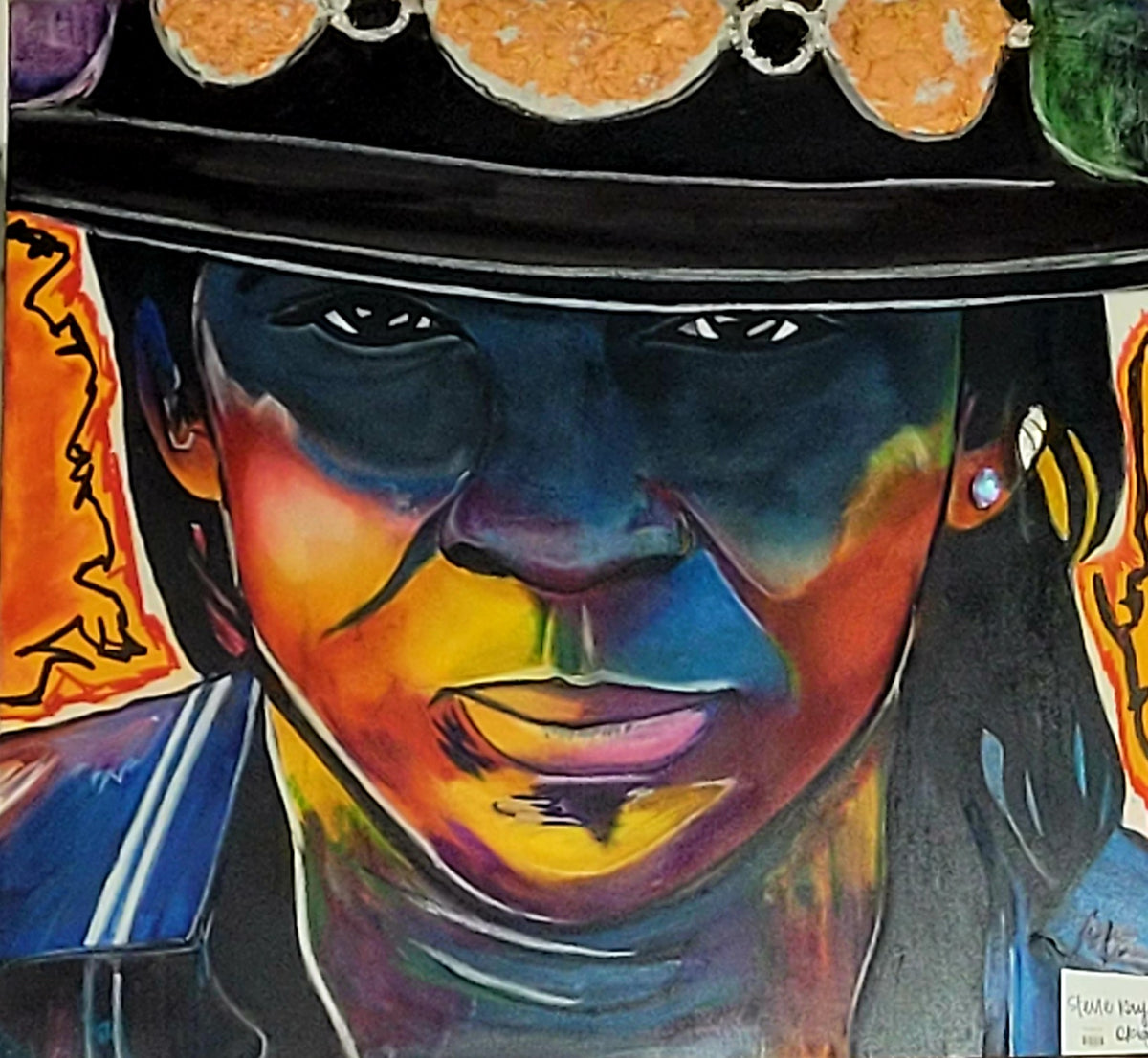 Cold Shot Stevie Ray Vaughn ORIGINAL ART by Mosal