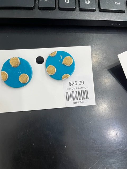 Medium Disc Earrings by Kim Cook