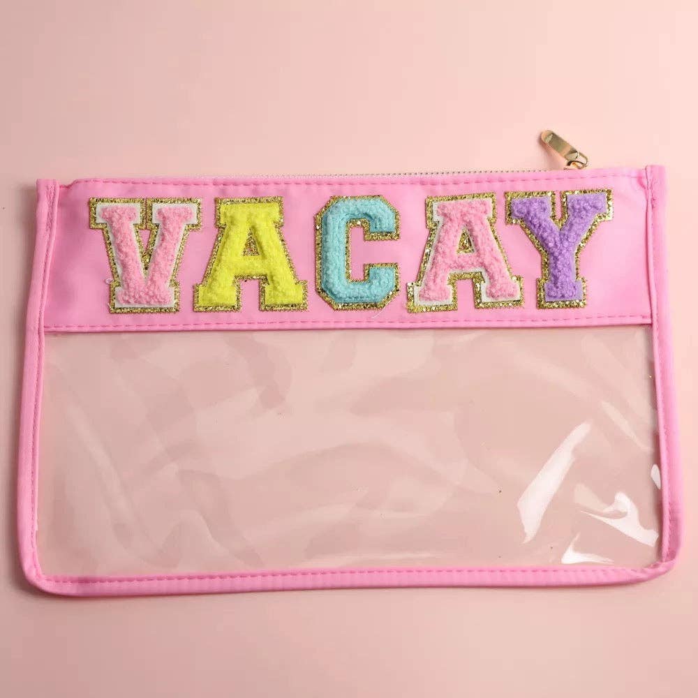 Clear &amp; Waterproof Varsity Pouch