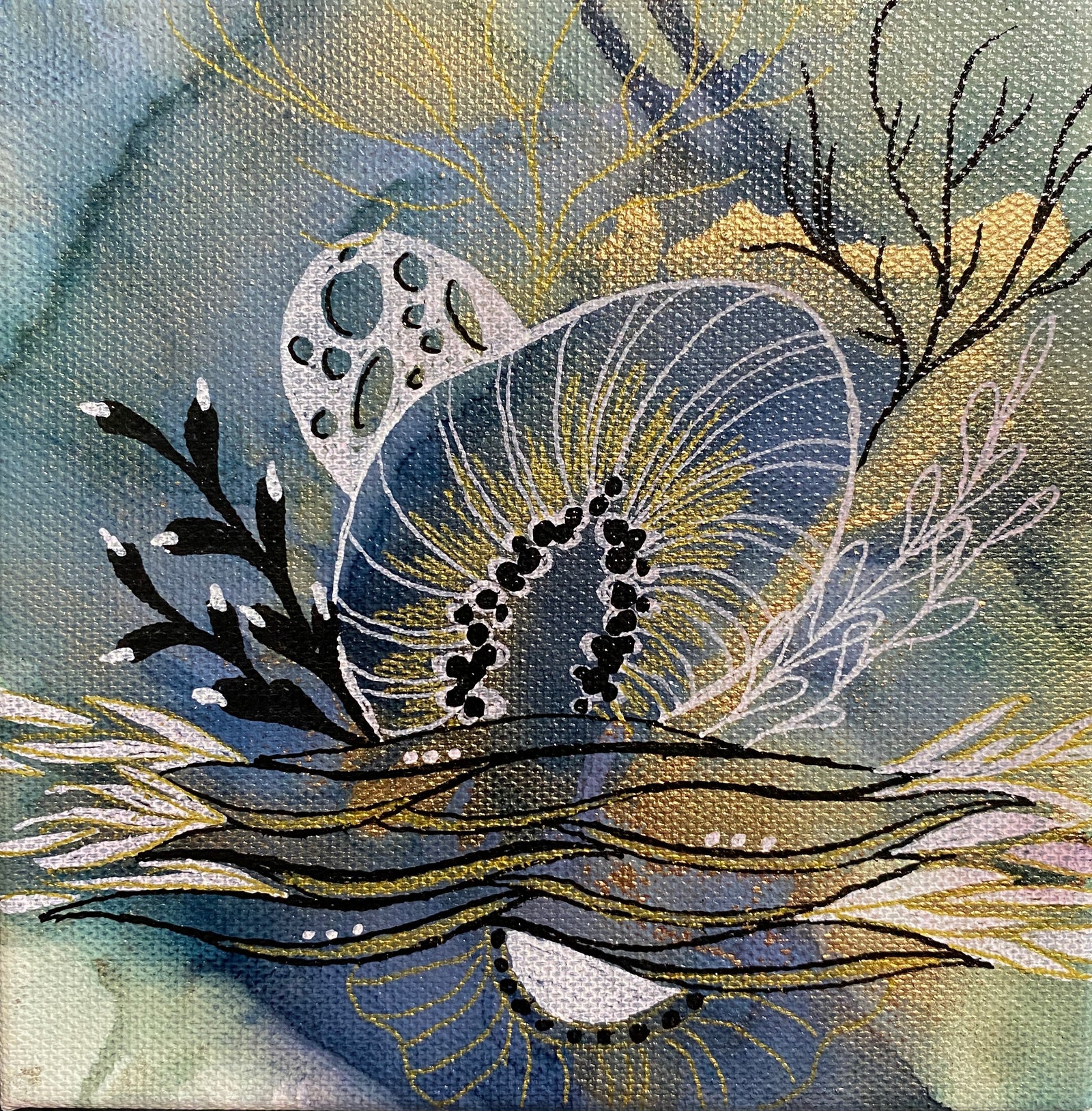 Water Garden #1 ORIGINAL ART by Kim Cook
