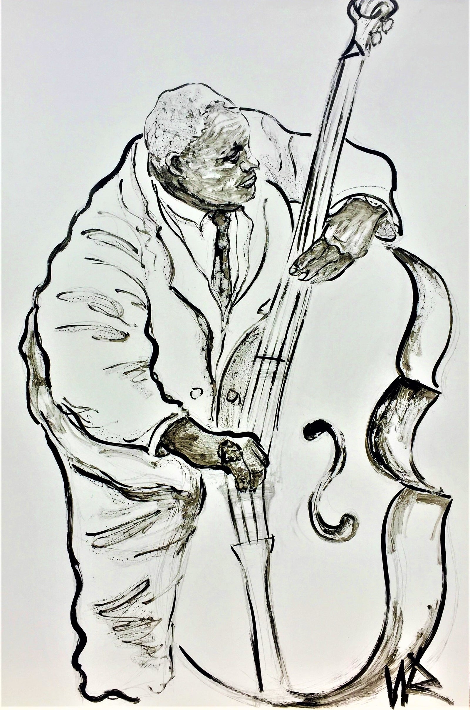 "Willie Dixon"  32x48 Original by Wayne Russell