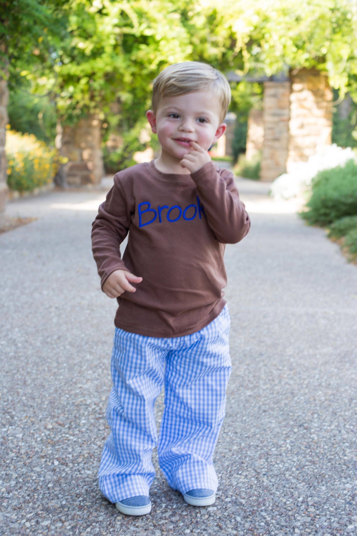 Long Sleeve Tee - BROWN 18M