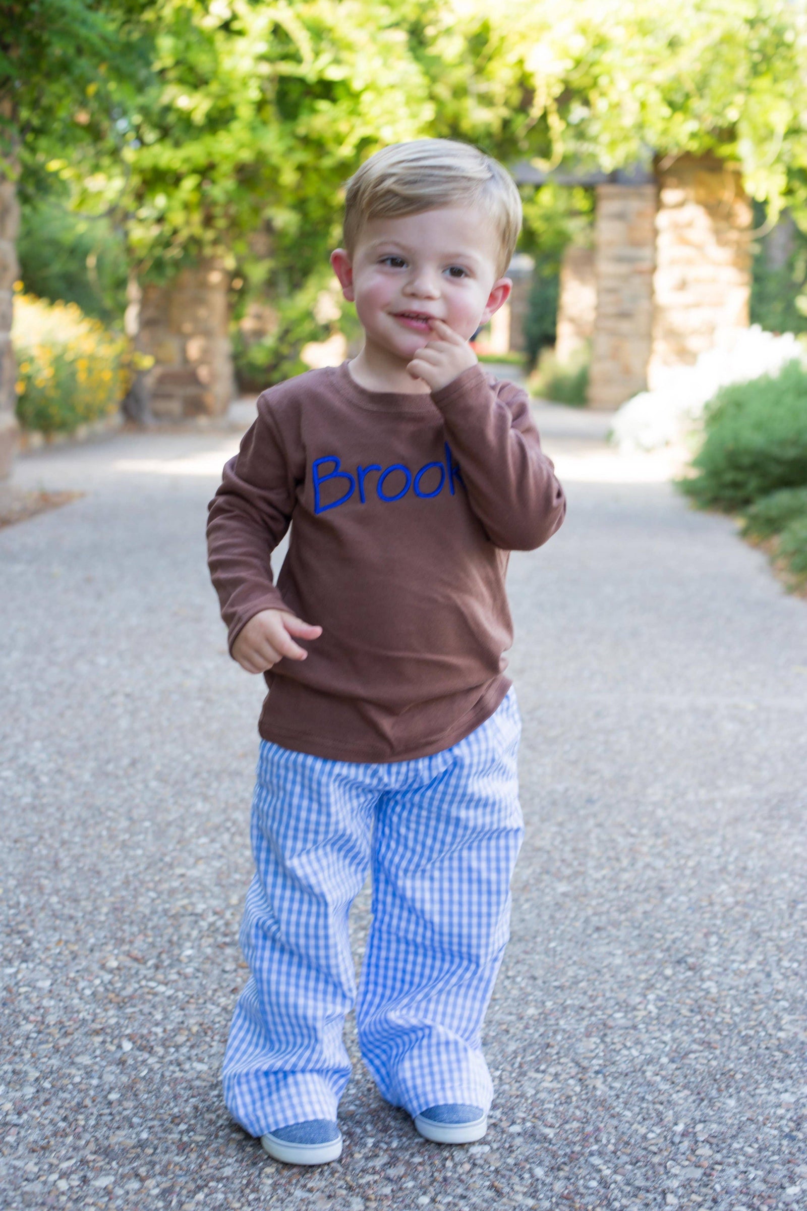 Long Sleeve Tee - BROWN 18M