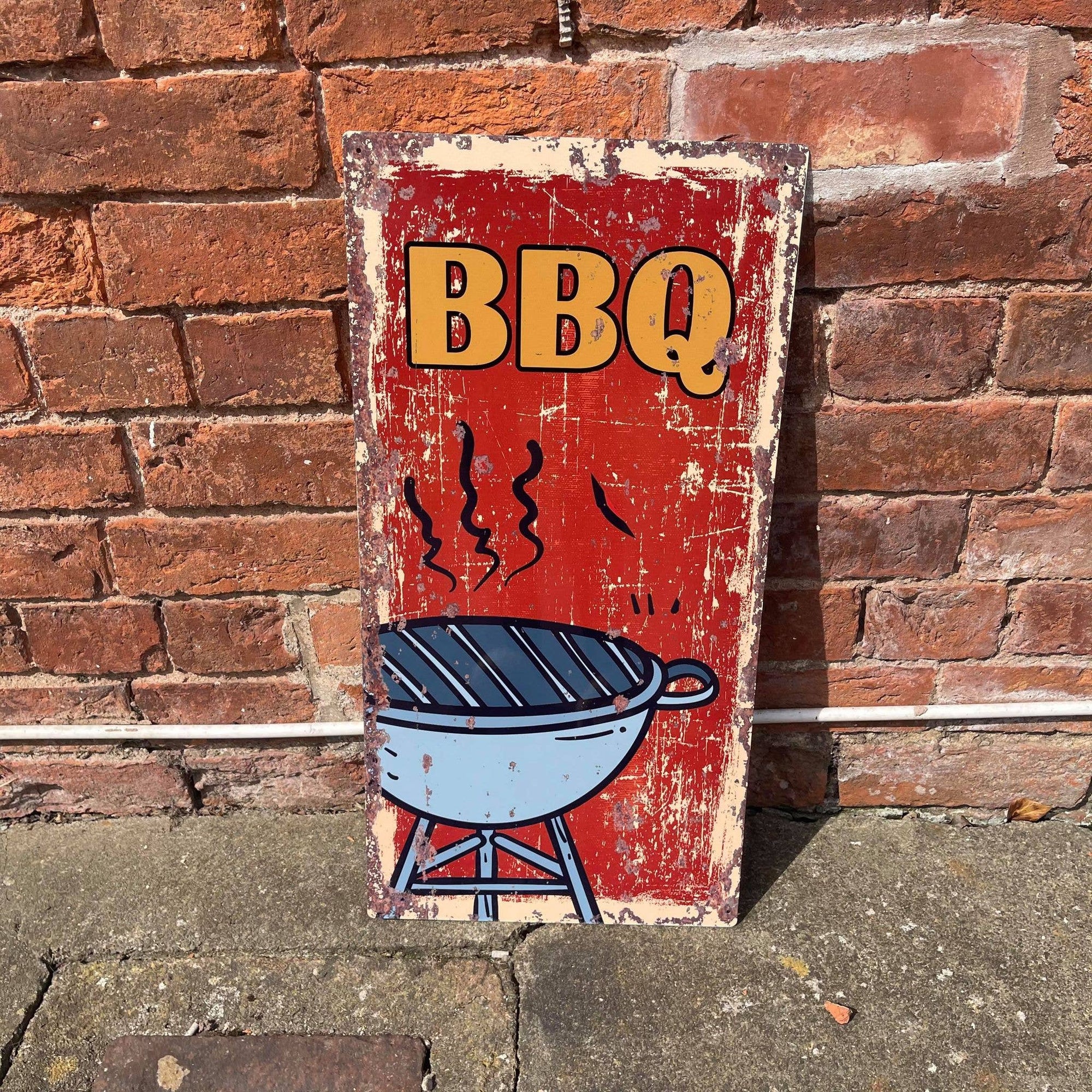 BBQ Barbeque Metal Wall Sign