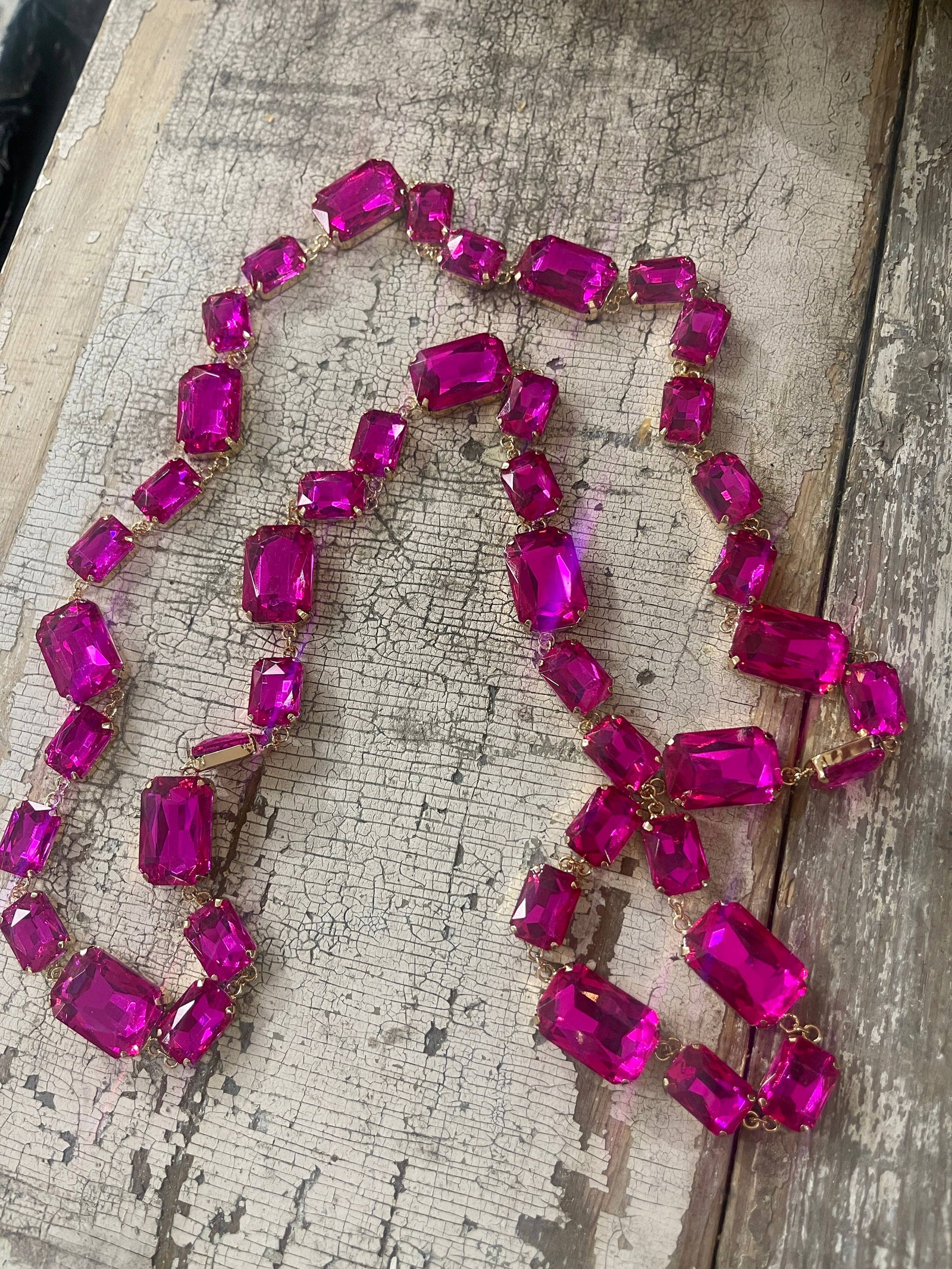 Crystals Galore Double Wrap Necklace