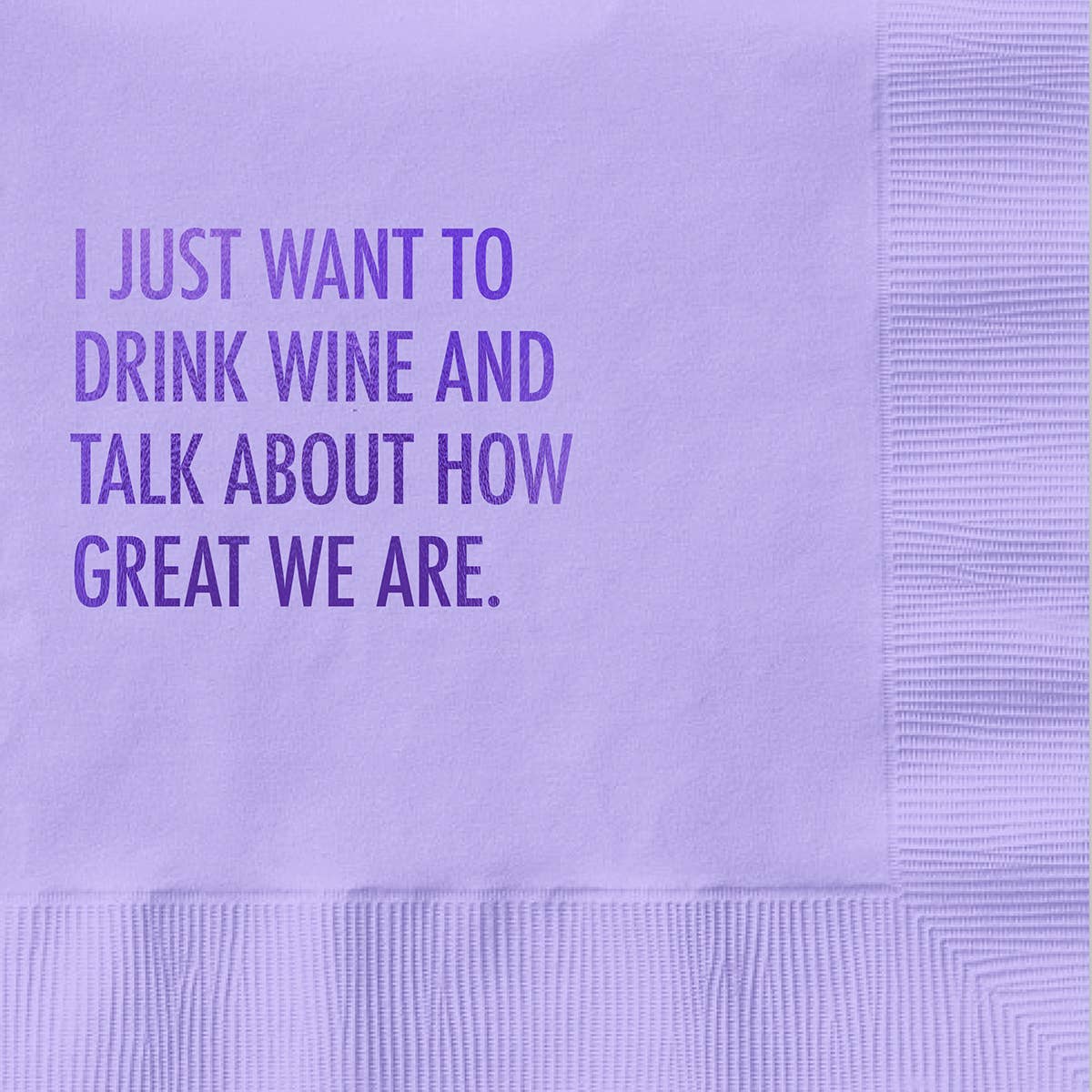 Wine &amp; Great Cocktail Napkin