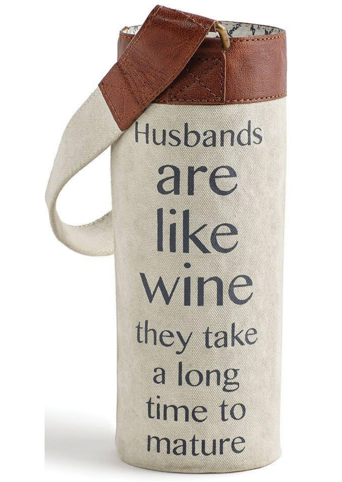 MATURED Up-Cycled Canvas Wine Bag