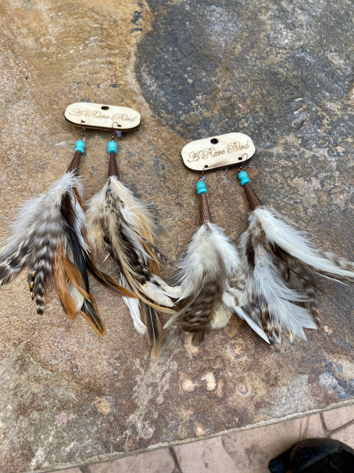 Feather Feather Earrings: Silver