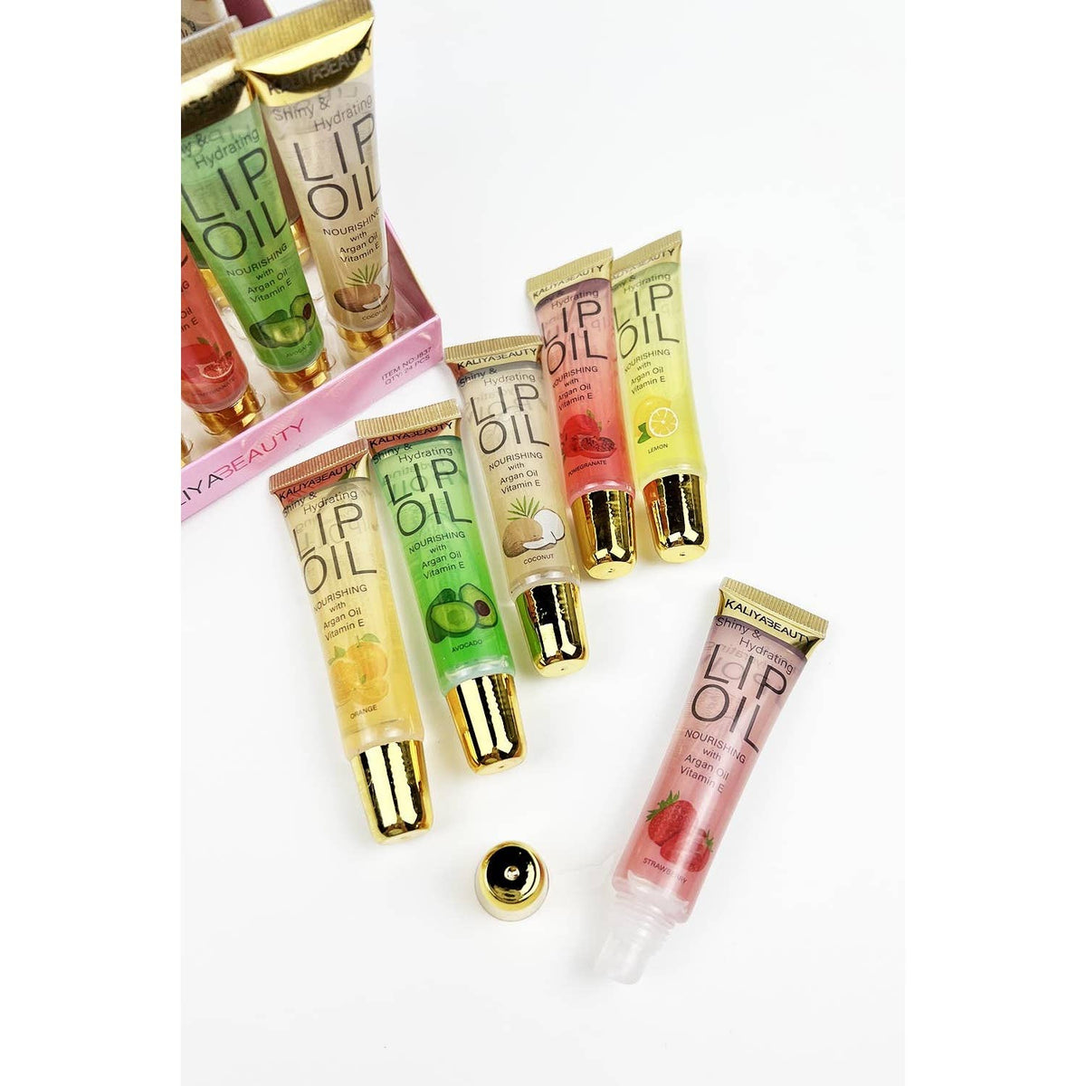 FRUIT LIP OIL LIP GLOSS WITH VITAMIN E 24 HRS WATERPROOF