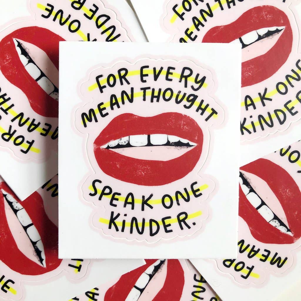 Speak One Kinder Sticker