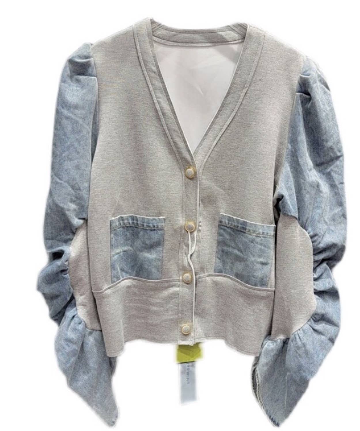 Shacket- Sweater/Shirt: Grey
