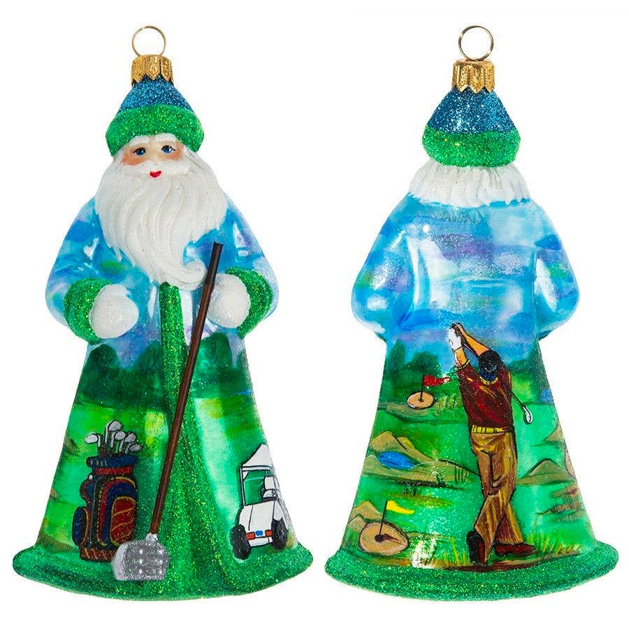 Golfing Santa