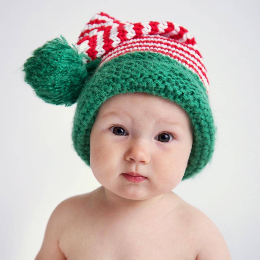 Santa Candy Stripe Stocking Hat  S (0-6 Months)
