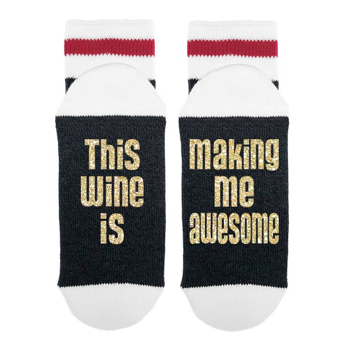 This Wine Is Making Me Awesome - Socks