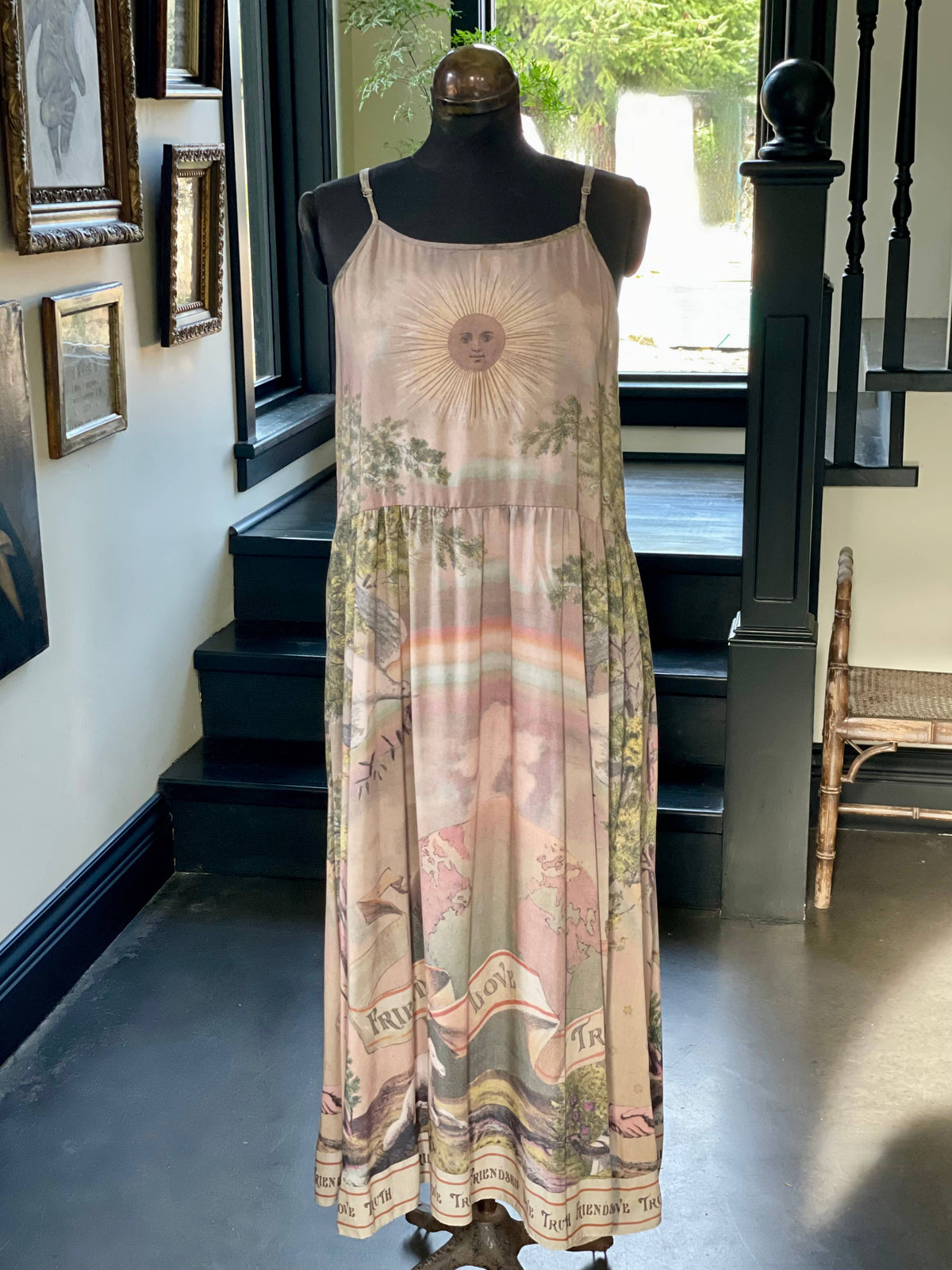 Friendship Love &amp; Truth Vintage Wash Bohéme Slip Dress