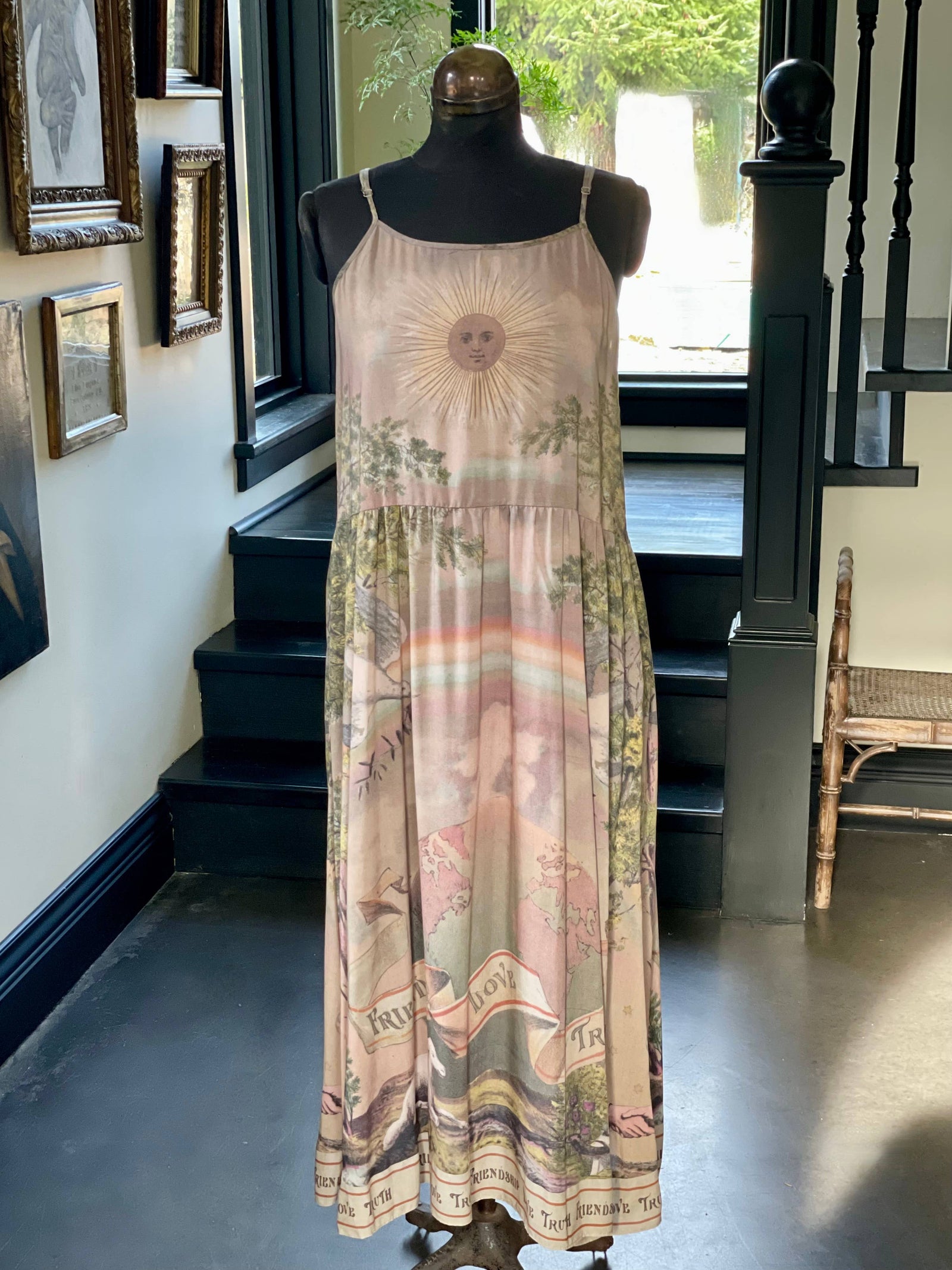 Friendship Love & Truth Vintage Wash Bohéme Slip Dress