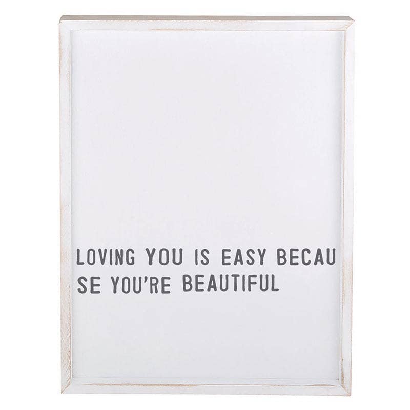Loving You Is Easy Framed Wall Decor