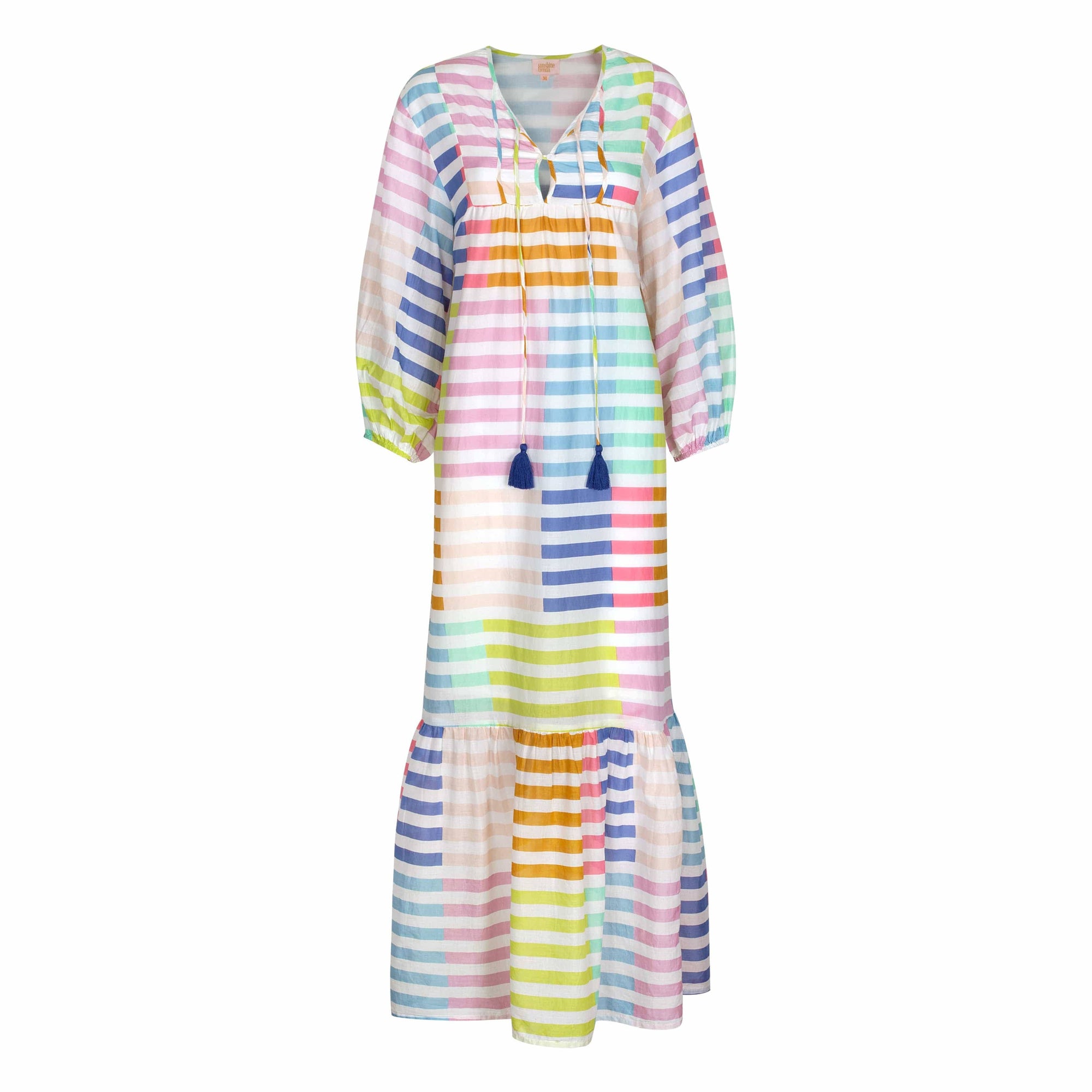 Colorful Stripe Copa Dress: S