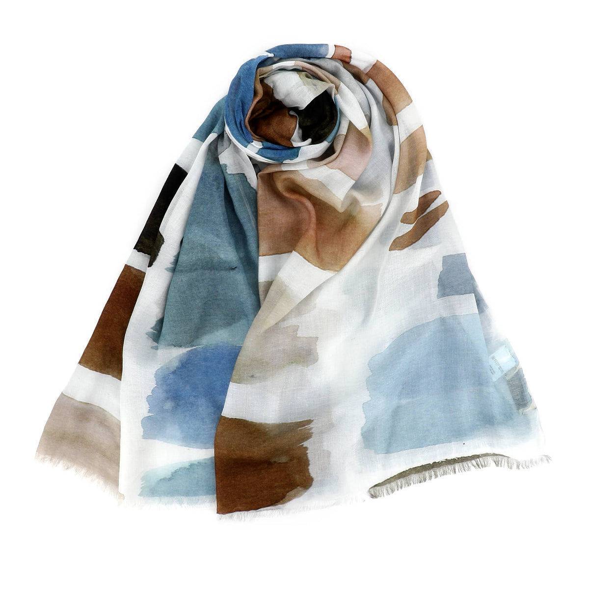 Scarf in soft printed modal