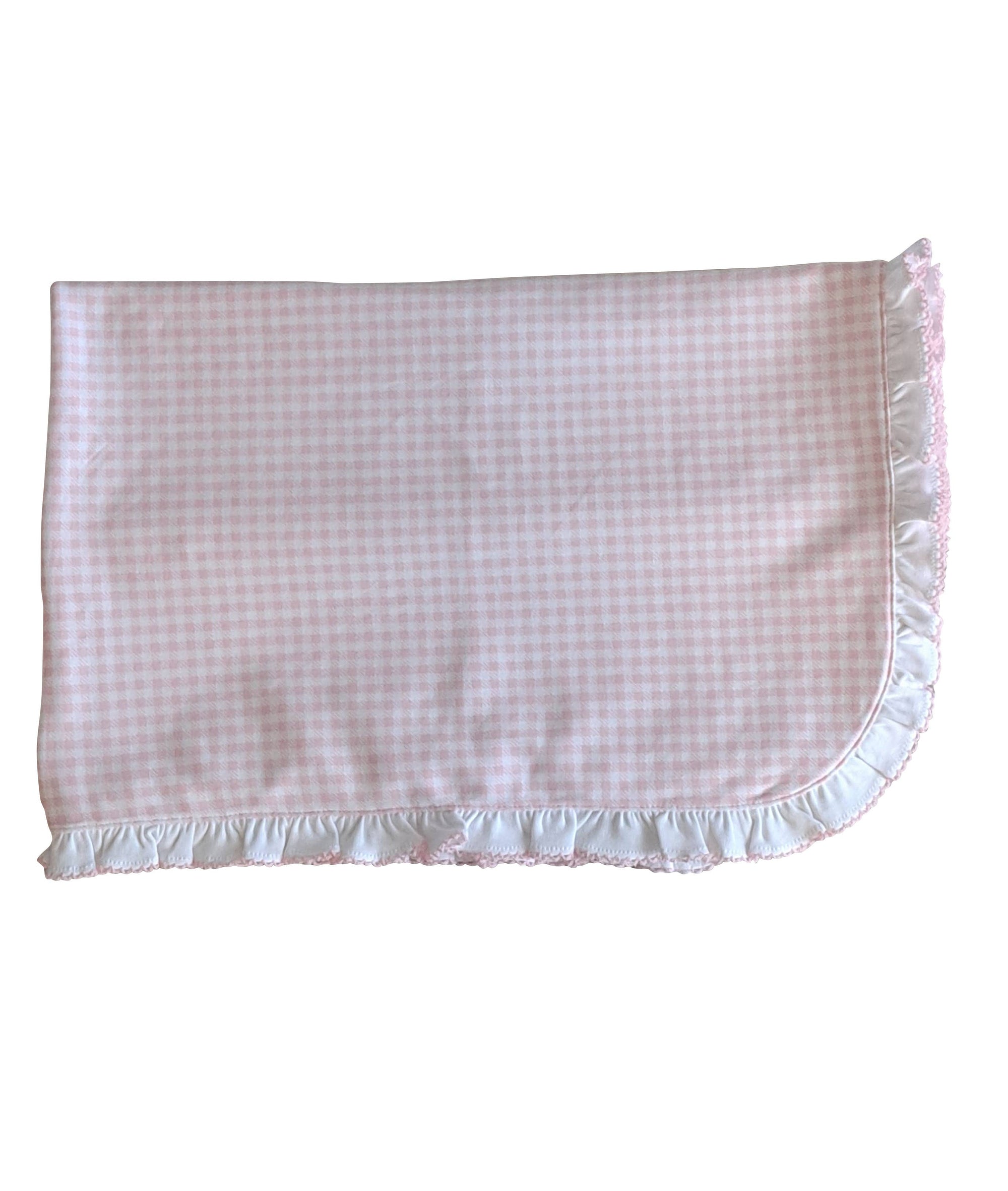 Pink Checks Pima Cotton Baby girl Blanket