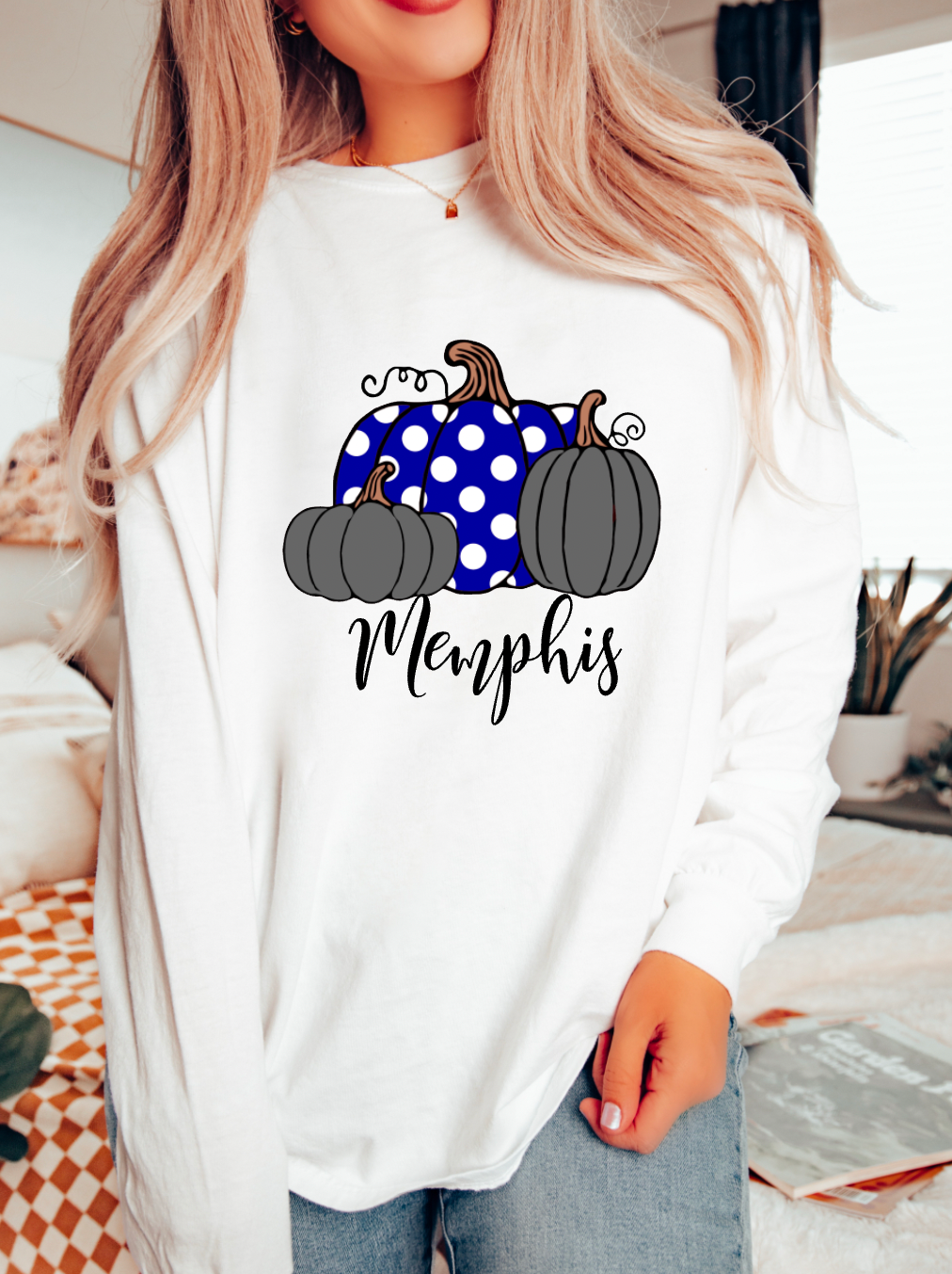 Memphis Pumpkins Comfort Colors Long Sleeve