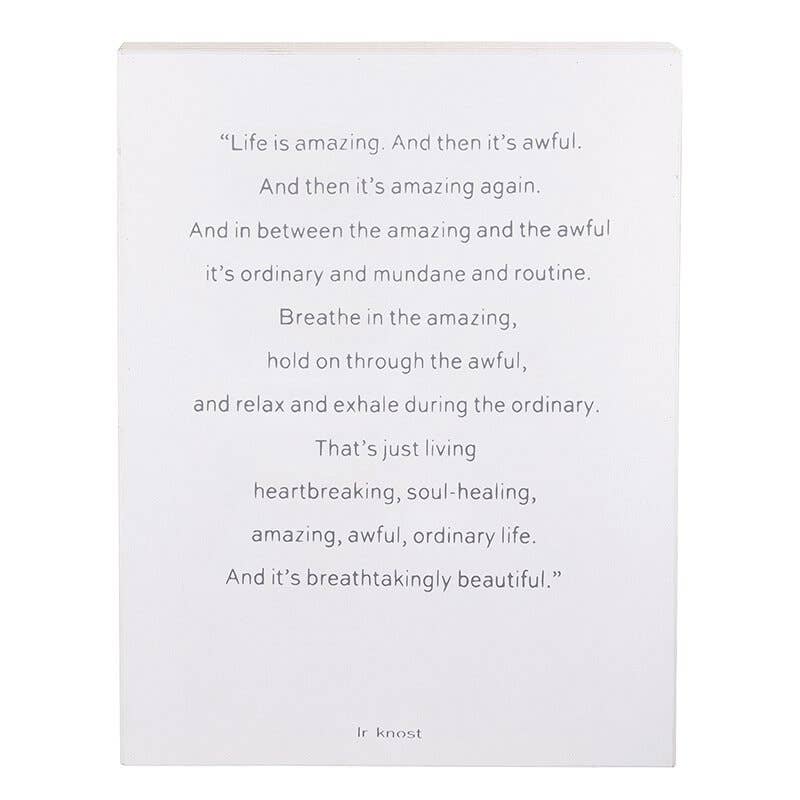 Life Is 20x 26 Frameless