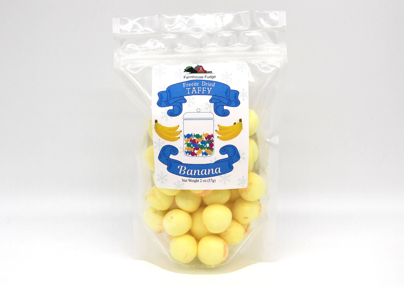 Banana Freeze Dried Taffy 2 oz.