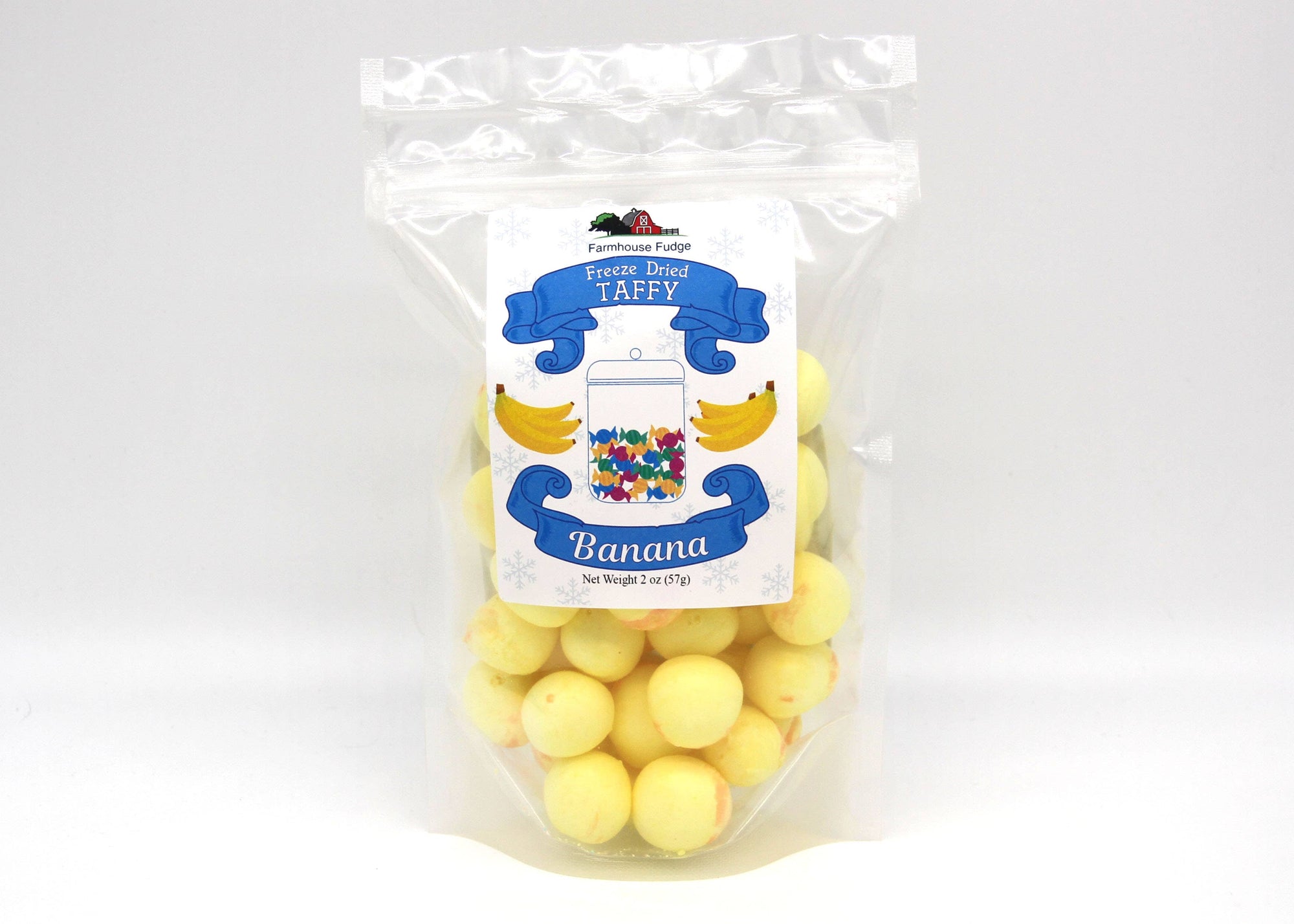 Banana Freeze Dried Taffy 2 oz.