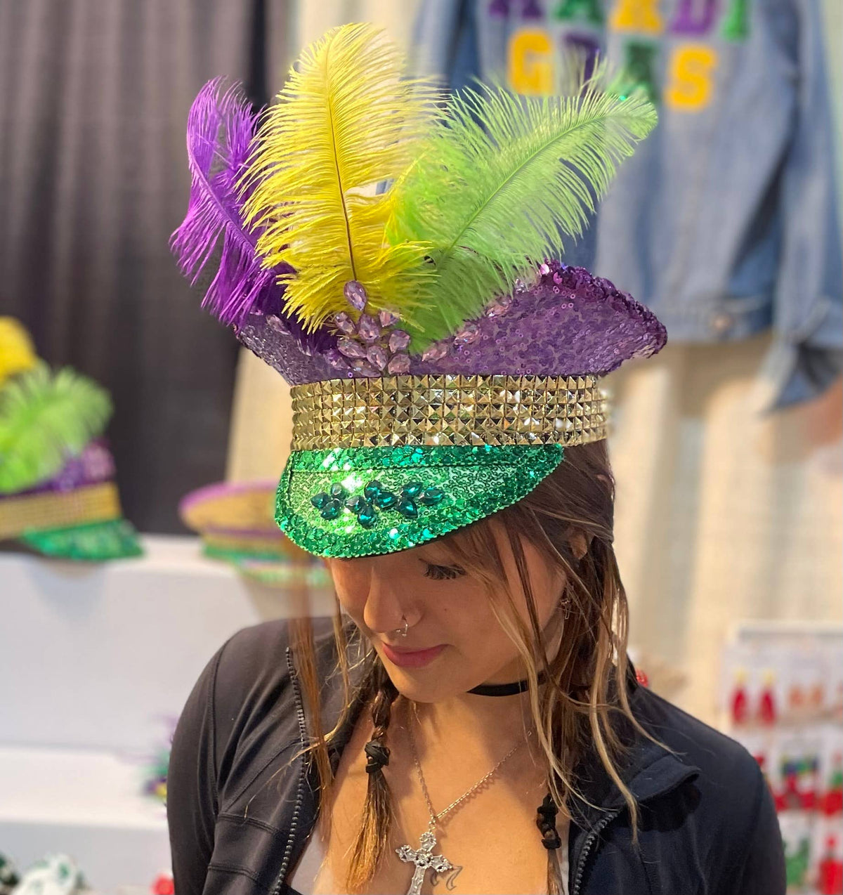 Mardi Gras captain hat