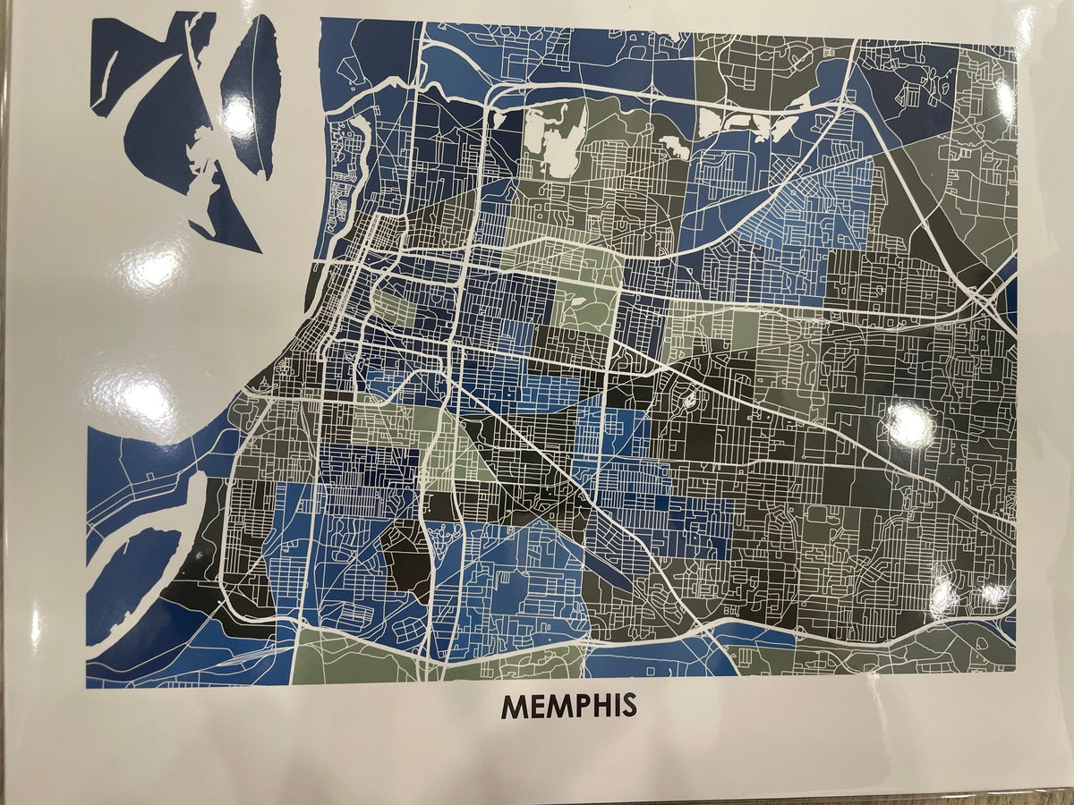 Memphis Map Print