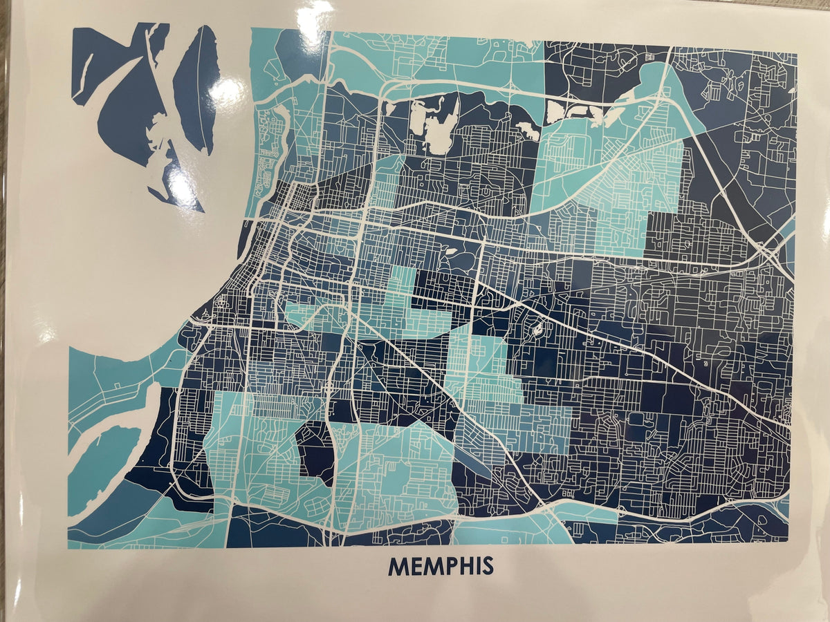 Memphis Map Print